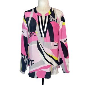 Tuzzi geometric print blouse